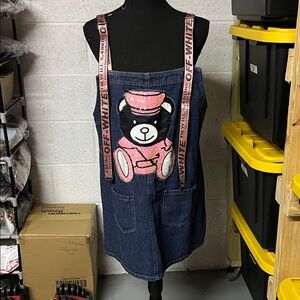 Denim Bib Dress by YiMal xxl